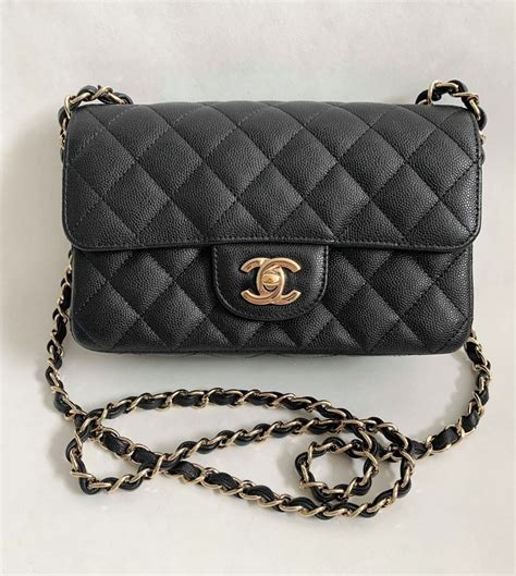 [CR][CR](CR) Chanel classic mini 8” season 18C caviar 